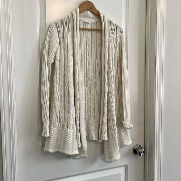 Shade cotton/wool blend open knit cardigan size medium - Picture 5 of 6